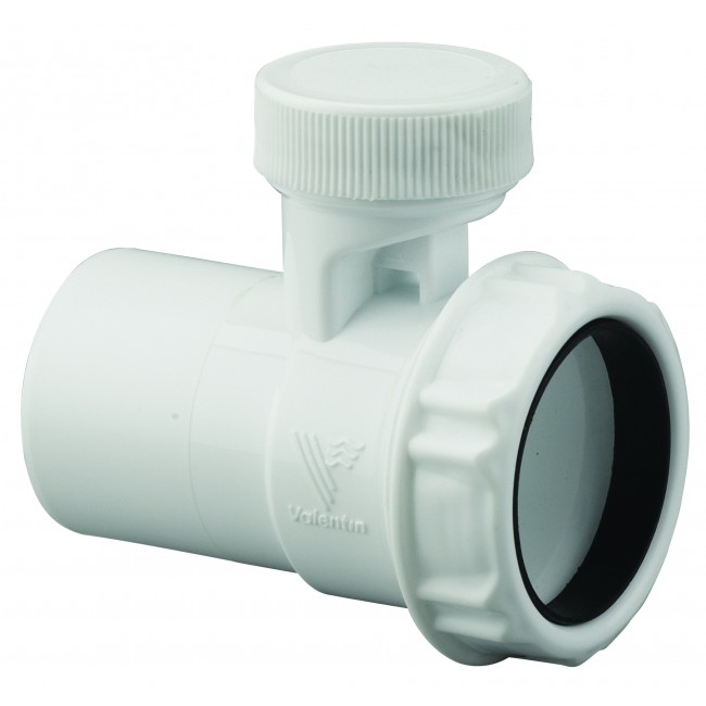 Soupape anti-vide -plastique – blanc Diamètre 40 mm VALENTIN