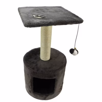 Arbre à chat Bongo brun, D30 cm par H 59 cm, pour chat