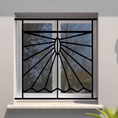 Grille de Defense Solazur pour Fenetre H 135 cm x L 160 cm (côte tableau)