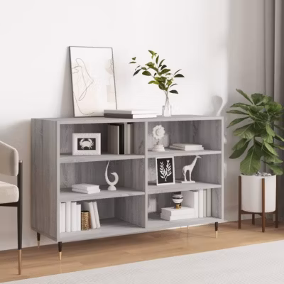 vidaXL Buffet sonoma gris 103,5x35x70 cm bois d&rsquo;ingénierie 827106