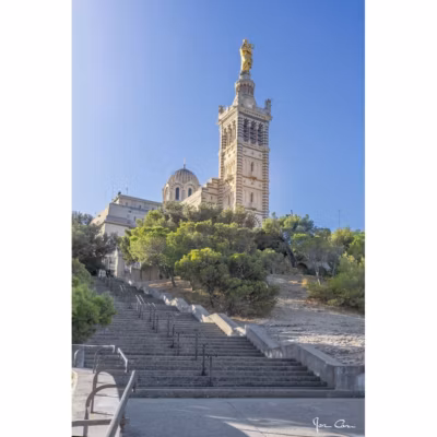 Tableau sur toile escaliers notre-dame 45×65 cm Fabriqué en France