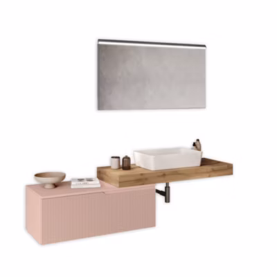 Ensemble 4 pieces VENERE chène/rose poudrè