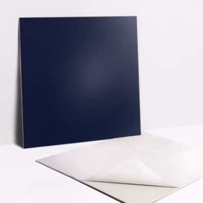 Carreaux vinyle Tulup 30×30 cm Couleur bleu marine 9 pcs