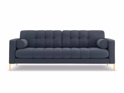 Canapé « Bali » 4 places en tissu structurel bleu foncé
