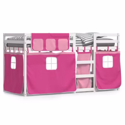 Cadre de lit, Lit superposé sans matelas 90×200 cm bois de pin massif