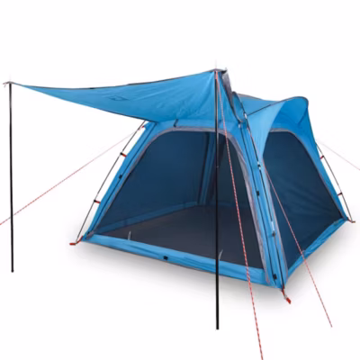 Tente de camping 4 personnes bleu libération rapide imperméable vidaXL