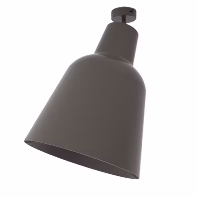 LUMICOM – DONG Plafonnier, 1X E27, max 42W, métal, gris tourterelle brillant, D.25cm