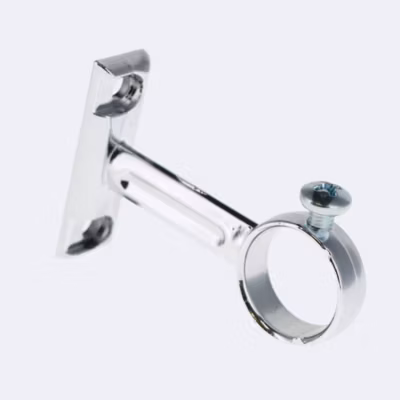 Support pour Barre de penderie en Acier Chromé Diam.20mm de 5,4cm – Boulet