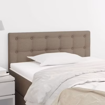 vidaXL Tête de Lit Meuble de Chambre à Coucher Accessoire de Lit Simple Tête de Cadre de Lit Maison Intérieur Taupe 346420