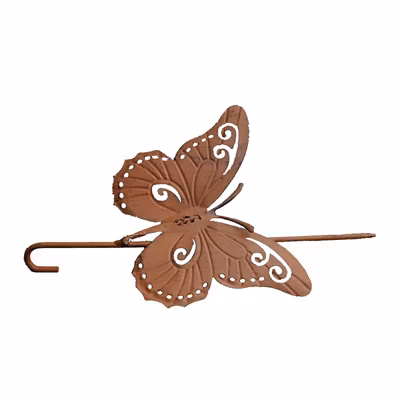 Support Boule de Graisse Papillon en Métal 27x9x16cm