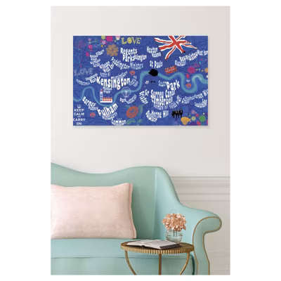 Poster intissé LONDRES 90 x 60 cm – Décoration intérieure HD