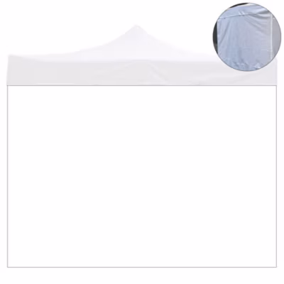 Bâche latérale blanche imperméable 3x2m, de remplacement pour tonnelle pliante 3x3m