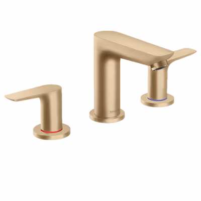 Mélangeur de lavabo HANSGROHE Talis E 150 3 trous avec tirette et vidage bronze brossé