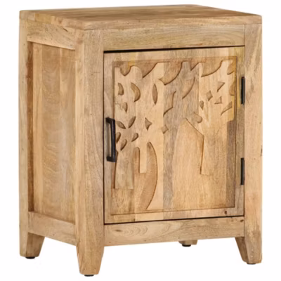 Table de chevet 40x30x50 cm Bois de manguier massif vidaXL
