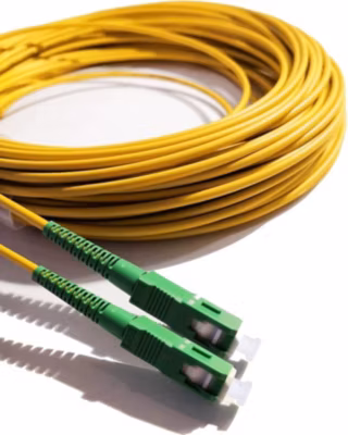 Elfcam – Fibre Optique SC/APC-SC/APC 250m (Jaune), 9/125um Monomode, Haute Perf., Livebox, SFR, Bbox, Mobistar