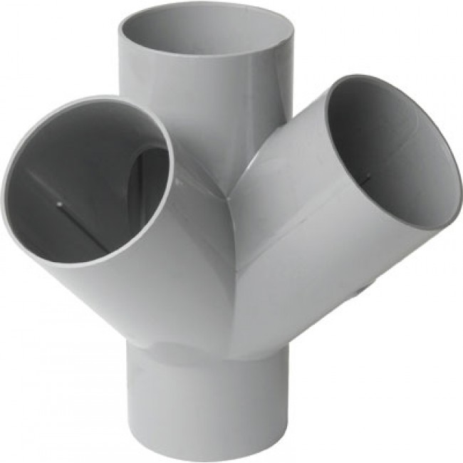 Culotte pvc 45° double équerre femelle NICOLL