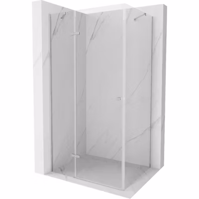 Mexen Roma cabine de douche pivotante 100 x 90 cm, transparent, chrome – 854-100-090-01-00