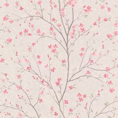 Profhome 379121-GU Papier peint floral légèrement texturé mat 5,33 m2