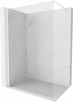 Mexen Kioto-X paroi de douche Walk-in 120 x 200 cm, transparent 10 mm, blanc – 800-120-101-20-00-X