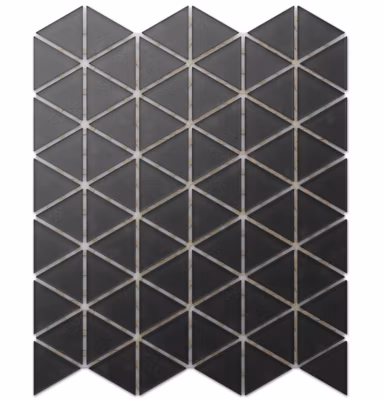 Mosaïque de verre sur maille pour salle de bain ou cuisine 26,3 x 30,3 cm – Back to Black