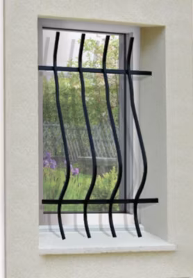 Grille de Defense Galbee pour Fenetre H 45 cm x L 60 cm (côte tableau)