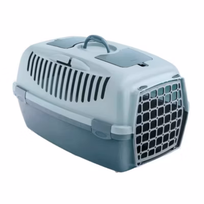 Cage gulliver 2, bleu arctique 36 par 55 par 35 cm, transport pour chien max 8 kg