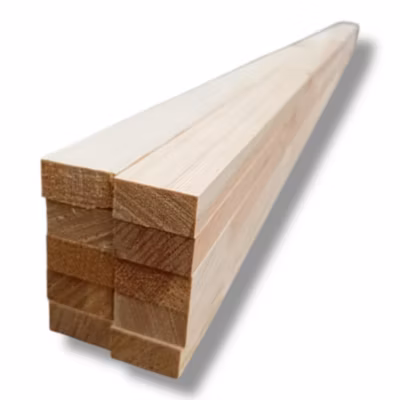 Lot de 10 lattes en bois d&rsquo;épicéa 2×4,5×205 cm