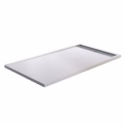 Style Plus – Receveur de Douche Extra-Plat – Résine Minérale – Élégant & Résistant – BLANC – 160X90 CM