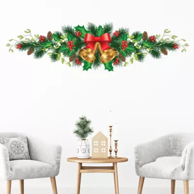 Sticker Noël gui de noël – Autocollants stickers adhésifs noël – décoration fêtes – 30x105cm