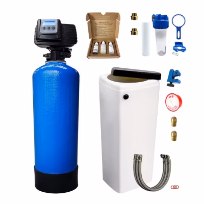 Adoucisseur D&rsquo;eau Bi Bloc 25l Fleck 5600 Sxt Complet Avec Accessoires