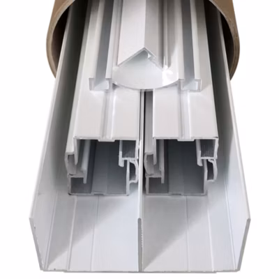 Kit de quincaillerie Styldoor en alu pour placard coulissant H2.5m x L3m, 2 vantaux, finition Laqué Blanc
