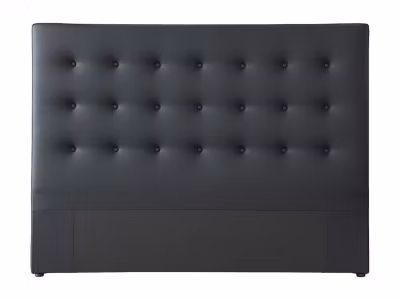 Tête de lit capitonnée 160 cm – Simili – Noir – FRANCESCO