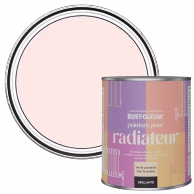 Peinture Rose pour Radiateur, Finition Brillante – RUST-OLEUM – Vanille Fraise 750ml