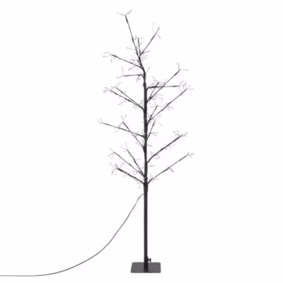 Décoration d&rsquo;arbre artificiel avec 240 LED blanc chaud avec minuterie 120cm IP44