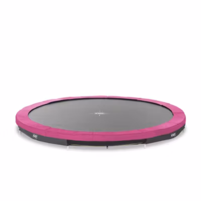 Trampoline enterré EXIT Silhouette sports D366cm rose