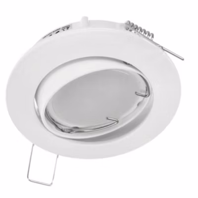 Spot de plafond encastrable orientable Ziva Ker White IP20, rond, blanc, EDO777312 EDO