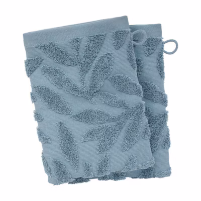 Lot de 2 gants – coton – bleu – 15×21 cm – Atmosphera