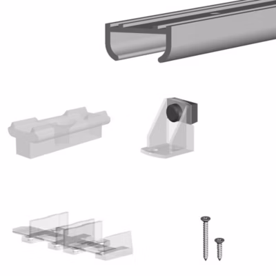 Système coulissant SLID&rsquo;UP 100 pour 2 portes de placard – rail 1,8 m – 9 kg