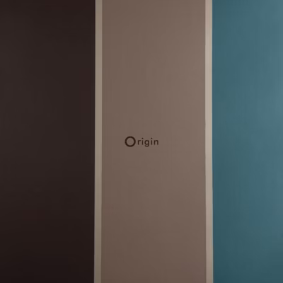 Origin Wallcoverings papier peint à rayures bleu canard et marron 52 cm x 10.05 m