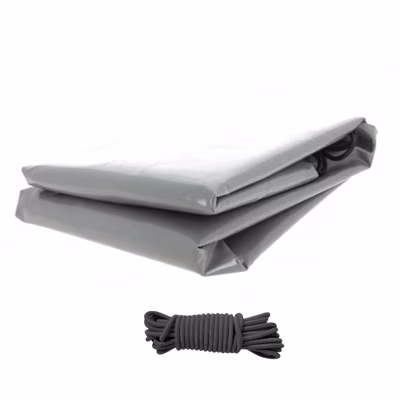 Bâche remorque 210 x 120 x 10 cm – PVC 640g/m² étanche & renforcé – Gris – Fabrication française