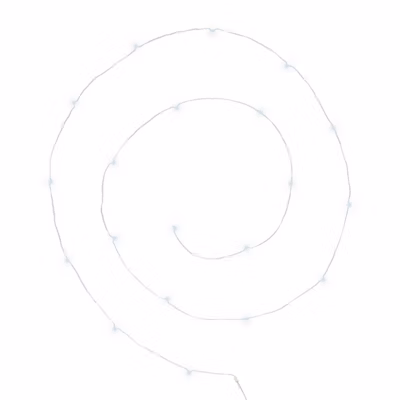 Guirlandes – 20 micro LED – argent et blanc – L190 cm – Atmosphera
