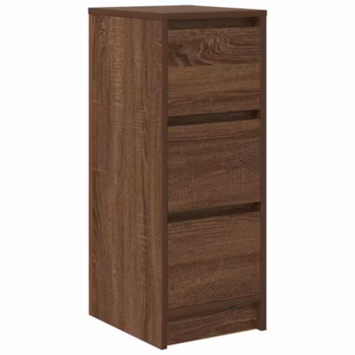 Buffet chêne marron 29,5x34x76 cm bois d&rsquo;ingénierie vidaXL