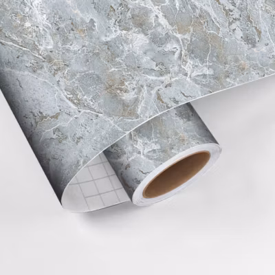 Revêtement sticker sol – MARBRE DE AOSTE – Rouleau adhésif Protection Anti-dérapant – 60x100cm