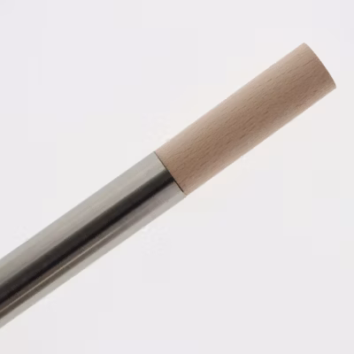 Embout Cylindre Droit pour tringles à rideaux de Diam. 20mm en Bois Brut – BOULET
