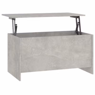 vidaXL Table basse Gris béton 102×55,5×52,5 cm Bois d&rsquo;ingénierie 809669