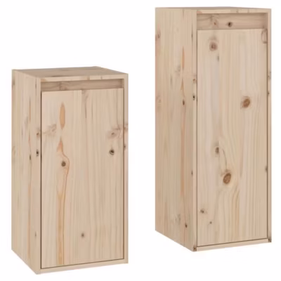 vidaXL Meubles TV 2 pcs Bois massif de pin