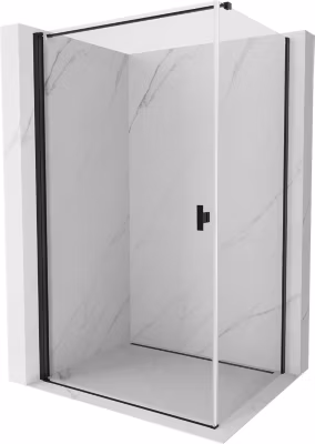 Mexen Mist-B cabine de douche pivotante 80 x 85 cm, transparent, noir – 8A2T-080-085-70-00