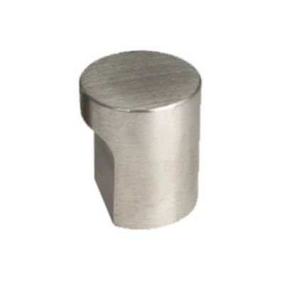 Bouton de meuble acier nickel brossé diamètre 20 mm lot de 12 piéces