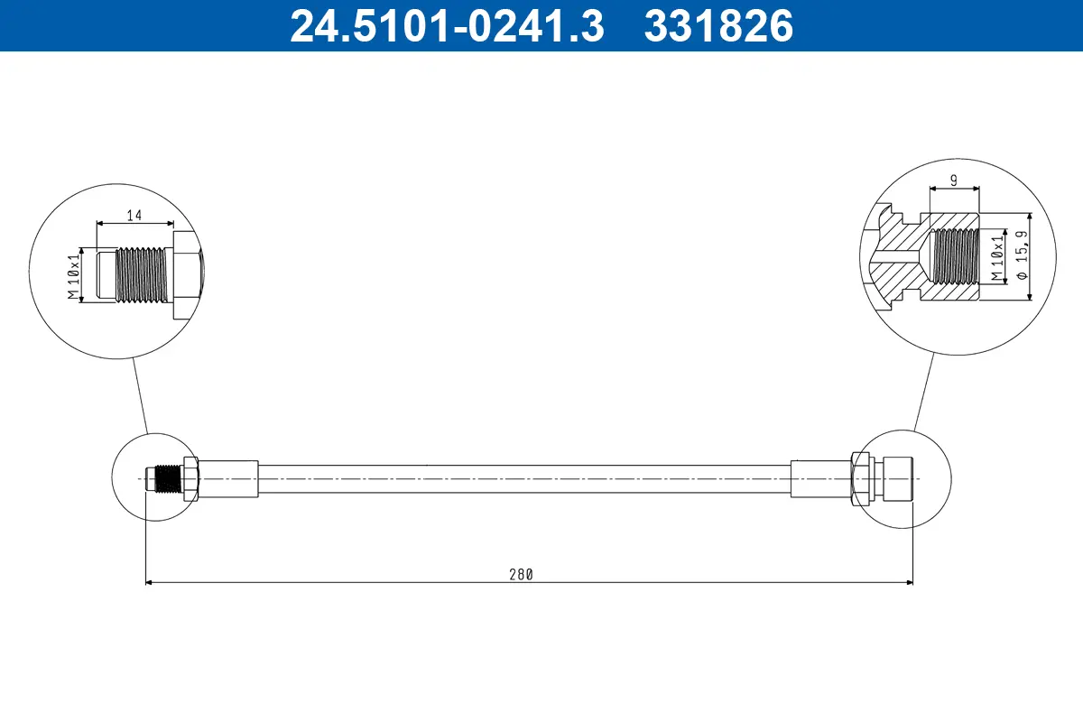 Flexible de frein ATE 24.5101-0241.3
