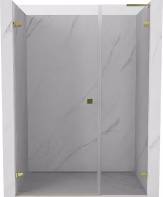 Mexen Lunar-B L porte de douche pivotante gauche 120 cm, transparent, dorée – 832SL-120-050-50-00-L